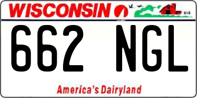 WI license plate 662NGL