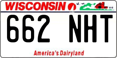 WI license plate 662NHT