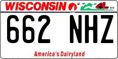 WI license plate 662NHZ