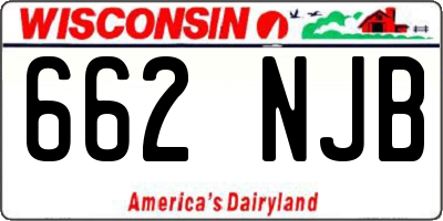 WI license plate 662NJB
