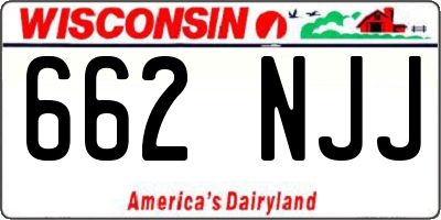 WI license plate 662NJJ