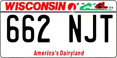 WI license plate 662NJT