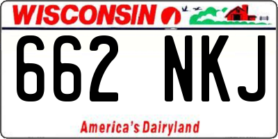 WI license plate 662NKJ