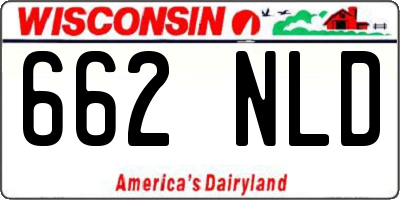 WI license plate 662NLD