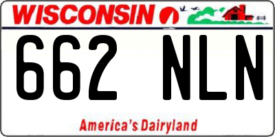 WI license plate 662NLN