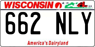 WI license plate 662NLY