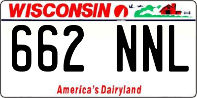 WI license plate 662NNL
