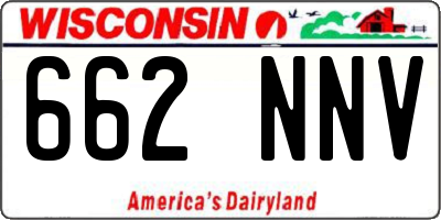 WI license plate 662NNV