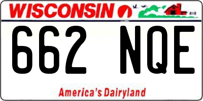 WI license plate 662NQE