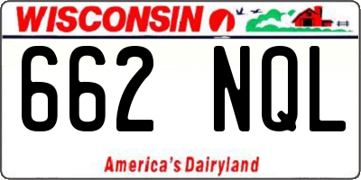 WI license plate 662NQL