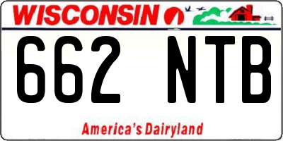 WI license plate 662NTB