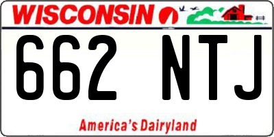 WI license plate 662NTJ