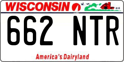 WI license plate 662NTR