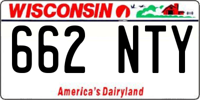 WI license plate 662NTY