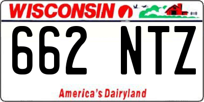 WI license plate 662NTZ