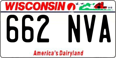 WI license plate 662NVA