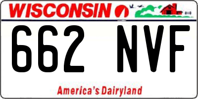 WI license plate 662NVF