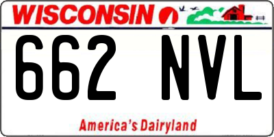 WI license plate 662NVL