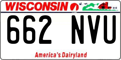 WI license plate 662NVU