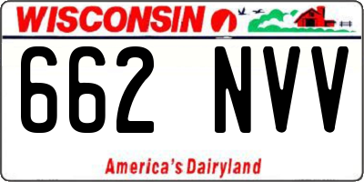 WI license plate 662NVV