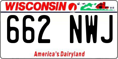 WI license plate 662NWJ