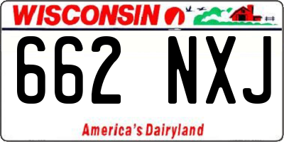 WI license plate 662NXJ