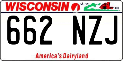 WI license plate 662NZJ
