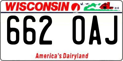WI license plate 662OAJ