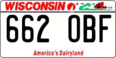 WI license plate 662OBF
