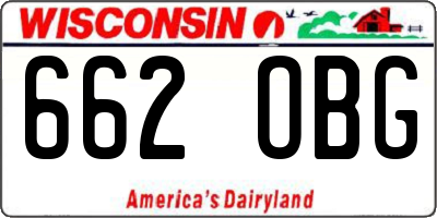 WI license plate 662OBG