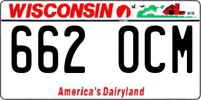 WI license plate 662OCM