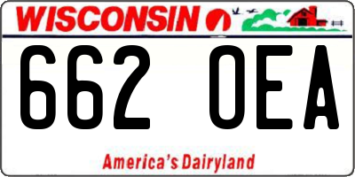 WI license plate 662OEA