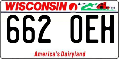 WI license plate 662OEH