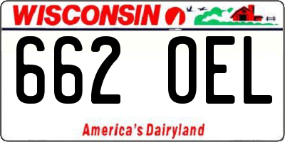 WI license plate 662OEL