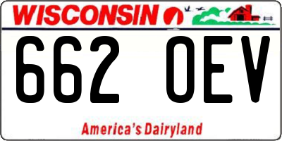 WI license plate 662OEV