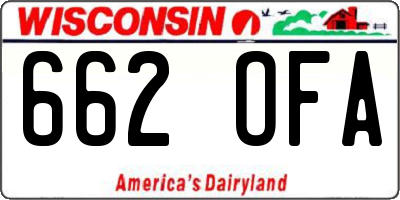 WI license plate 662OFA