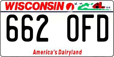 WI license plate 662OFD