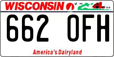 WI license plate 662OFH