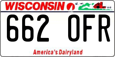 WI license plate 662OFR