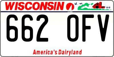 WI license plate 662OFV