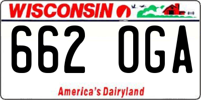 WI license plate 662OGA