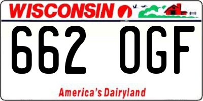 WI license plate 662OGF
