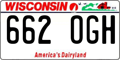 WI license plate 662OGH