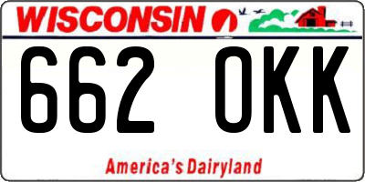 WI license plate 662OKK