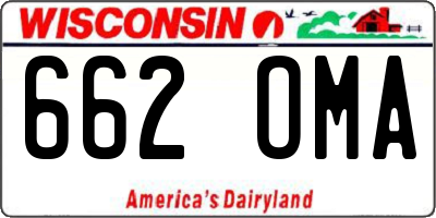WI license plate 662OMA