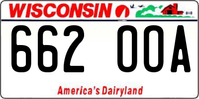 WI license plate 662OOA