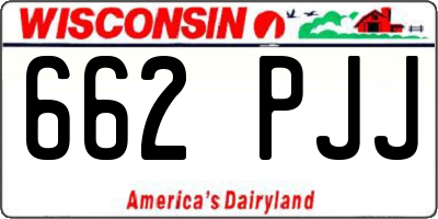 WI license plate 662PJJ