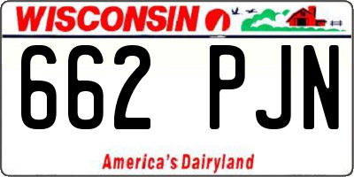 WI license plate 662PJN
