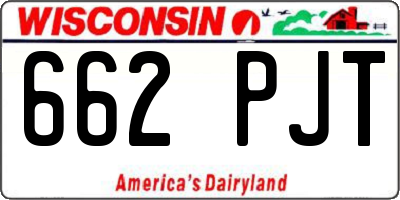 WI license plate 662PJT