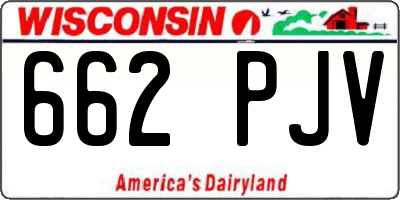 WI license plate 662PJV